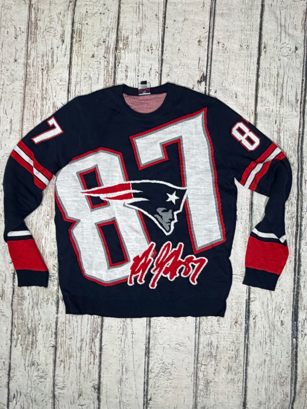 Rob Gronkowski #87 New England Patriots NFL Football Sports Sweater Men'